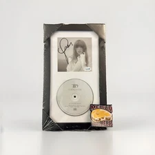 SIGNED Taylor Swift The Tortured Poets Department CD Autograph 7x12 in Frame COA