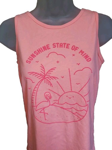 Cat & Jack Neon Coral Tank Top- XL (14/16) - Picture 2 of 5