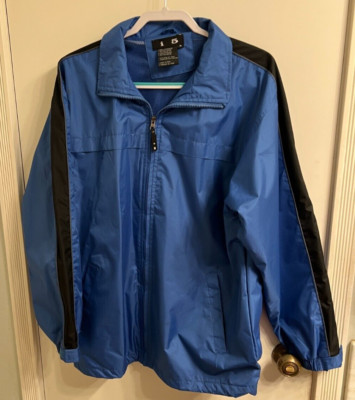 I-5 Apparel Men's M Lightweight Windbreaker Rain Blue Lined Jacket