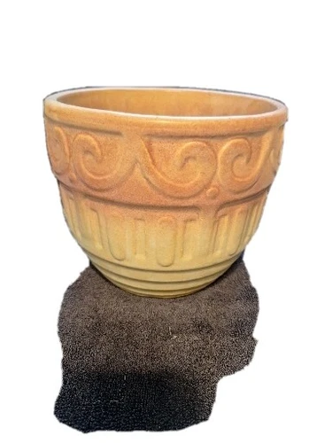 1920s Nelson McCoy Matte Glaze Pottery Planter Shield Mark