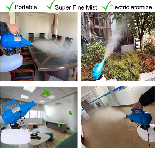 4.5L Portable Electric ULV Fogger Sprayer Disinfection Fogging Machine For Hotel - Picture 10 of 19