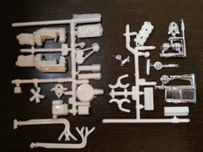 65 1965 Chevelle station wagon 1/25 AMT 327 motor engine long tube header