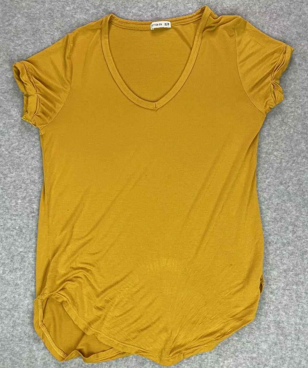 mustard yellow womens shirt
