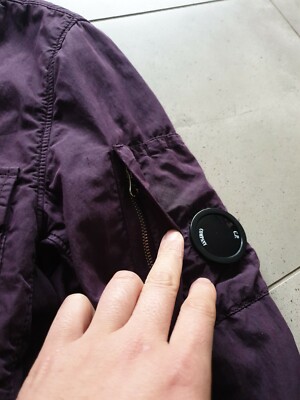 Vintage Made in Italy C.P. CP Company Goggle Jacket purple black 
