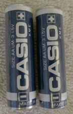Casio AA UM-3 Battery 1.5 Volts - Made in Japan - 2 Total - VINTAGE