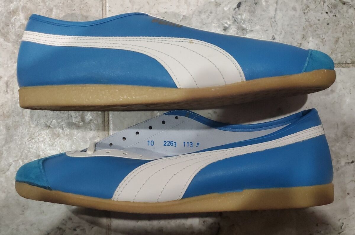 Vintage PUMA Archives Trainers Violet Croc Leather Amoko 2