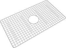 Rohl WSGMS3018SS Wire Sink Grid for MS3018 Kitchen Sinks with Center Drain Hole