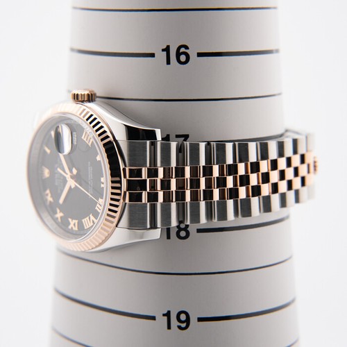 ROLEX Datejust 36 116231 Black Two-tone Warranty 2013 - Picture 6 of 24