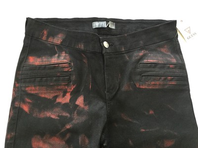 Jean Skinny Femme Guess Sartorial En Denim Super Stretch Couleur Cerise Soda, Taille 24 - Neuf Avec étiquettes
