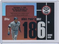 2007 Topps Road To 500 #186 Alex Rodriguez Insert Free Shipping READ!!