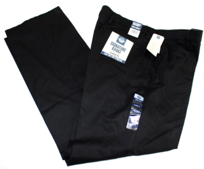 【着画あり】00s Dockers two-tuck wide slacks NEW Dockers Size 38x32 Mens Signature Khaki Pants Flat Front Flex