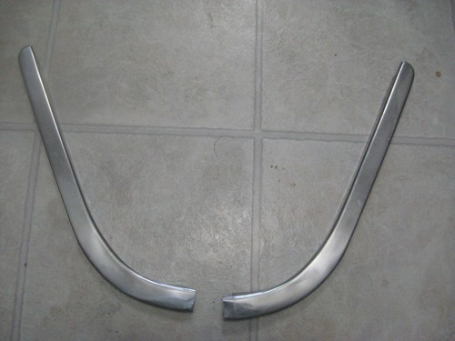 1957 1958 AMC RAMBLER WAGON REAR DOOR FRAME VENT CHROME TRIM MOLDINGS ...