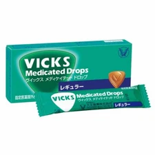Vicks Medicated Drops Candy for throat Regular 20 drops in 1 box Japan Taisho