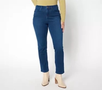 Belle By Kim Gravel Regular Flexibelle Curvy Pocket Jeans Plus Size 30 Indigo 