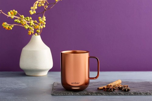 Neu Ember 2 10 Unzen Kupfer Temperaturregelung Smart beheizter Becher 1,5 Stunden Batterie - Bild 3 von 12