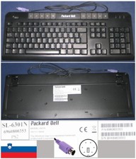 QWERTZ Keyboard Slovenia Packard Bell 6301N 6960800353 PS/2 Port