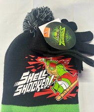 Teenage Mutant Ninja Turtles Shell Shocked Nickelodeon Kids Beanie  Gloves Set