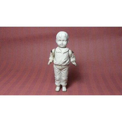 Antike Porzellan Puppenstubenpuppe, Miniatur Matrosenpuppe, 10 cm / 3,9'', Germany