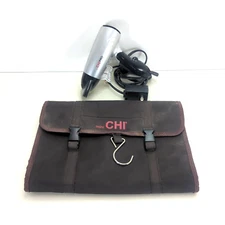 Mini Chi Pro Low EMF Ceramic Travel Hair Dryer GF1500TD w/ Travel Case Used