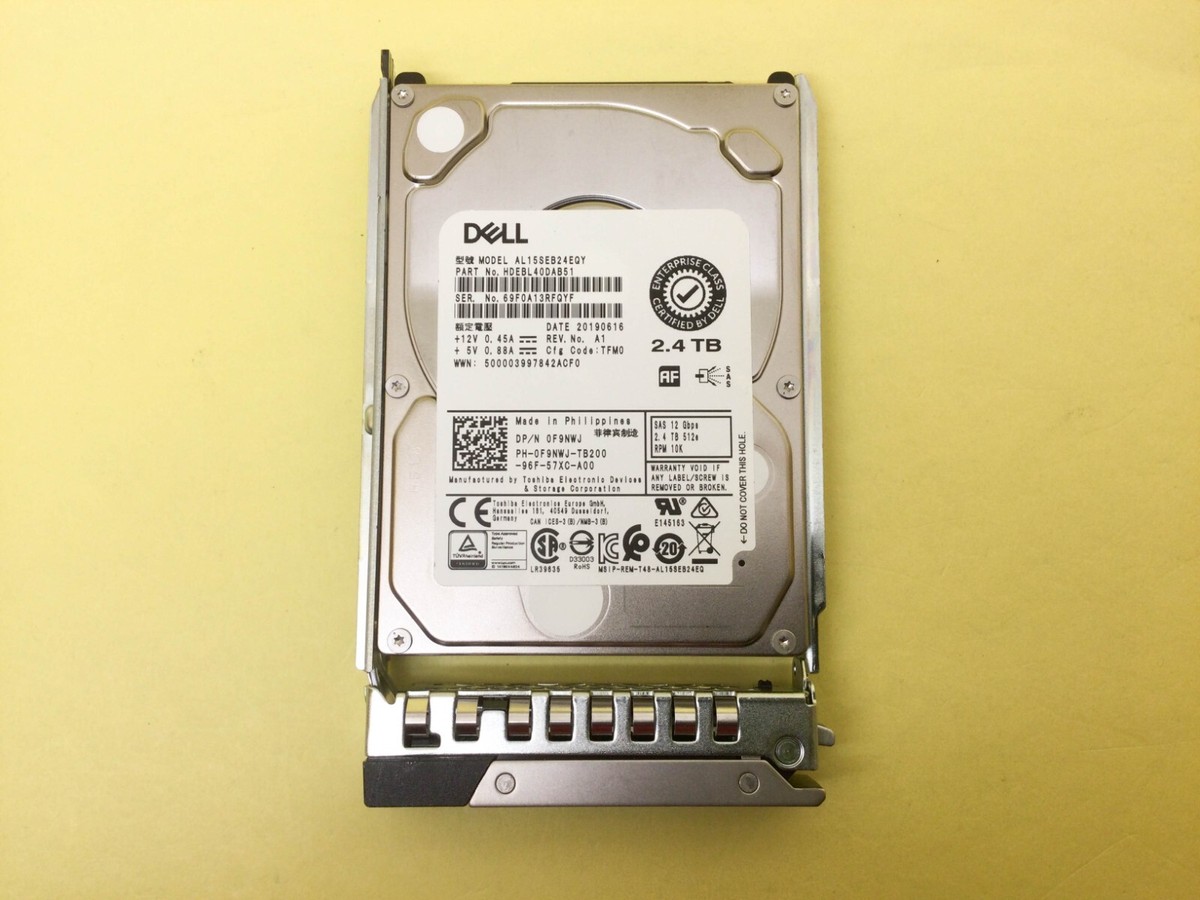 F9NWJ DELL 2.4TB 10K 12Gbps 2.5
