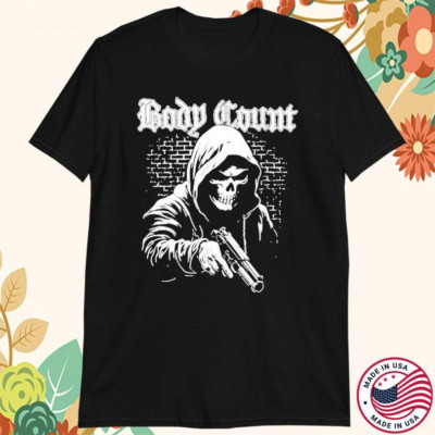 BODY COUNT Band Black Cotton All Size To 4XL Shirt Unisex NI447