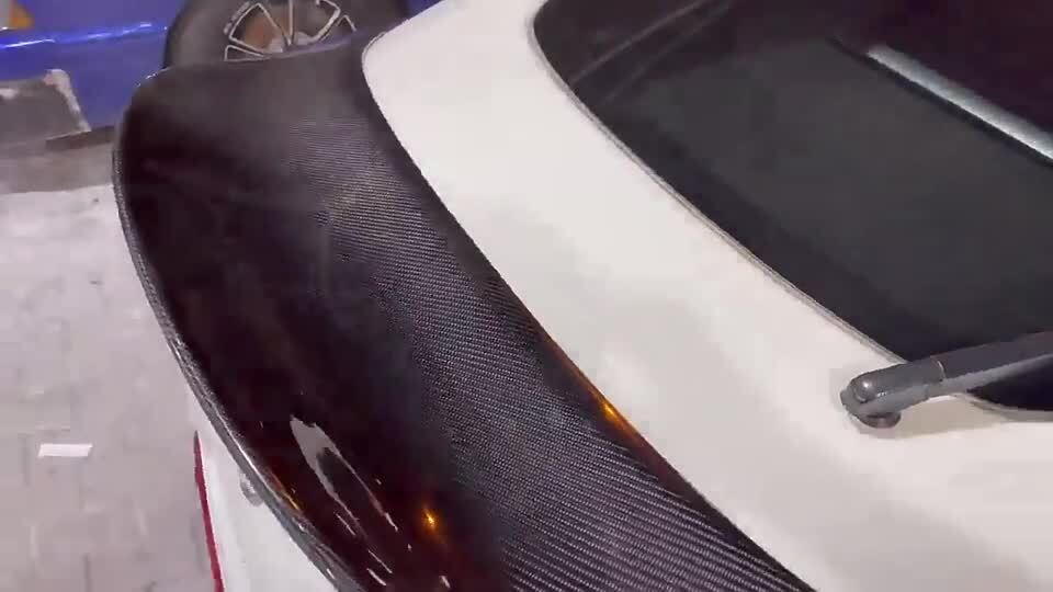 For Nissan Z34 370Z Carbon Fiber Rear Trunk Spoiler Ducktail Wing
