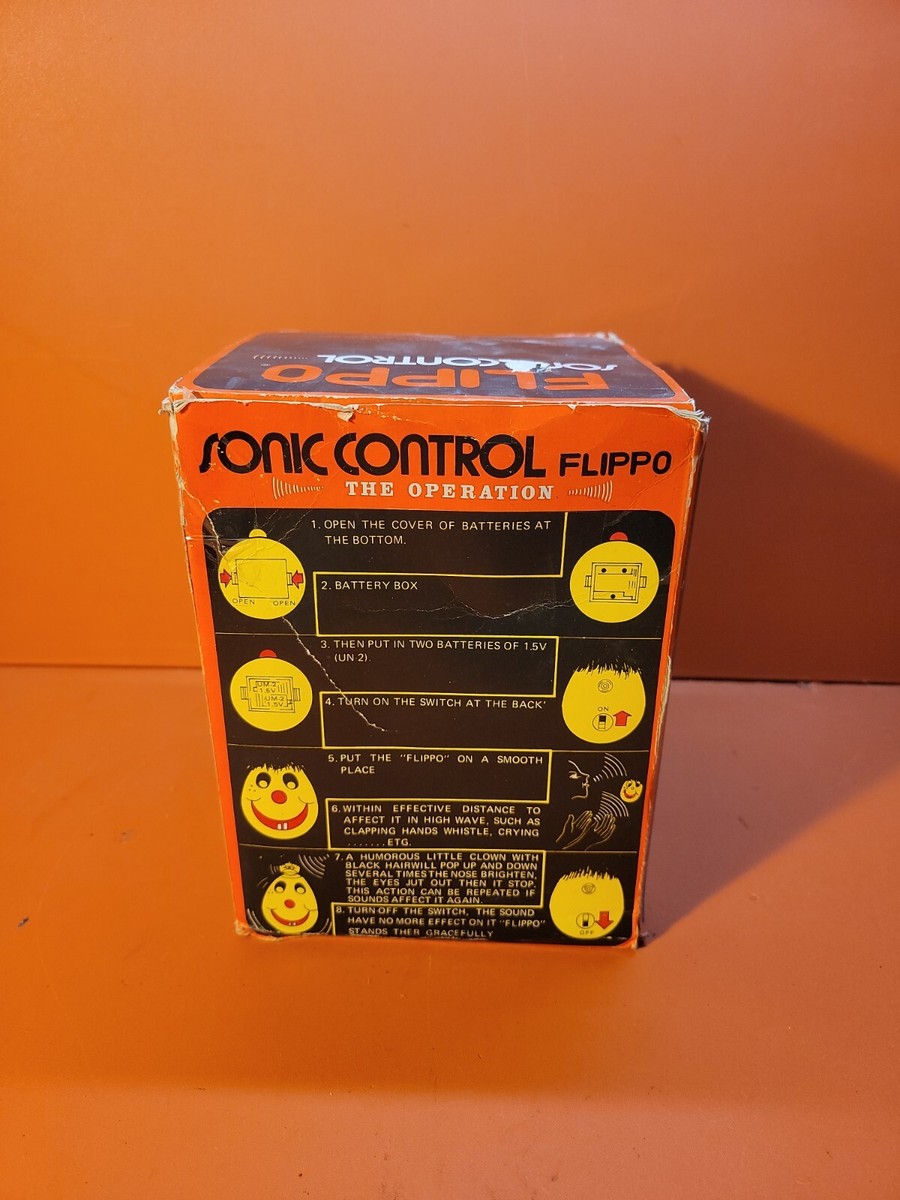 Rare Vintage 1981 Flippo Sonic Control Clown Head ~ SC 902 ~ In