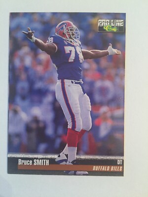 1995 Classic Pro Line Football #386. Bruce Smith. HOF.