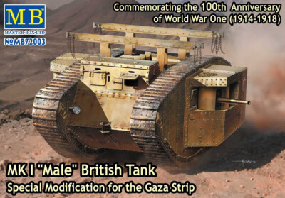 MW22 MASTERBOX 72003 MK I ''MALE'' BRITISH TANK, SPECIAL MODIFICATION FOR THE GAZA