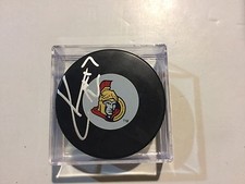 Kyle Turris Signed Ottawa Senators Hockey Puck Autographed c