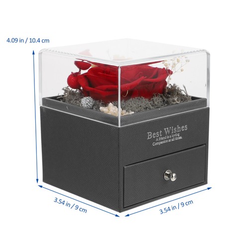 Preserved Flower Gift Box Eternal Rose Roses Valentine's Day Romantic Ambiance - Picture 10 of 12