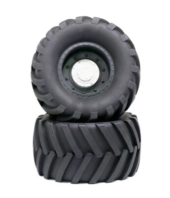 Wheels Tires Set (2) w/ 17mm Hex for 1/10 Monster Truck