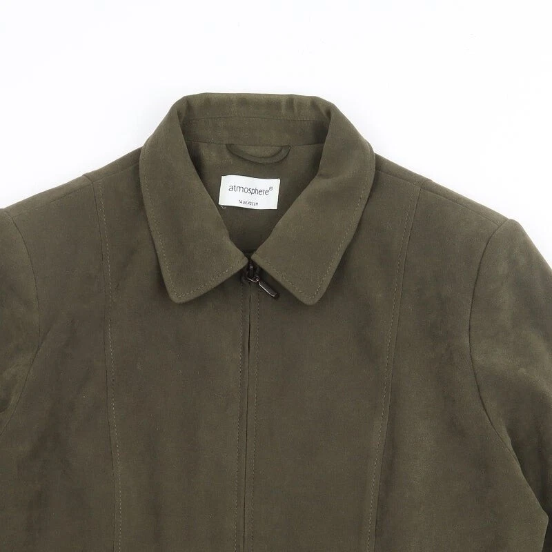 Atmosphere Womens Green Jacket Size 14 Zip - Image 4 of 4