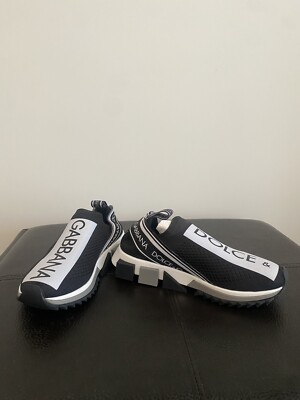 Dolce Gabbana Chaussures Baskets Femme Noir Sorrente EU37,5/US