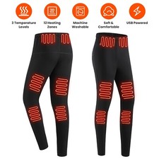 Winter Heated Pants Electric USB Body Warm Pants Men Women Heating Coat Trousers