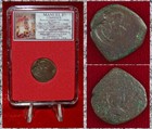 Ancient Byzantine Empire Coin MANUEL I St. George Bronze Tetarteron — photo 1