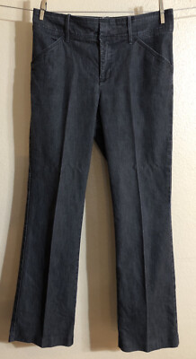 Lee Natural Womens 8M Jeans Black Pants Straight Leg Trouser Just Below Waist
