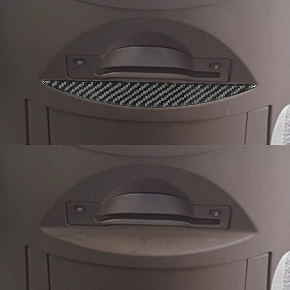 Cubierta de placa frontal para reproductor de CD interior de fibra de carbono para Nissan Quest 2004-2006 Foto 3 de 4