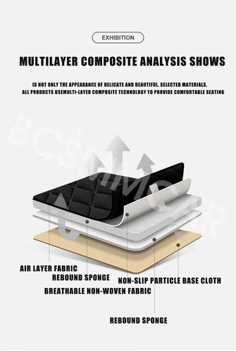 Car Seat Cushion Protector Office Chair Pad Non-Slip Memory Foam Accessories - Bild 9 von 14