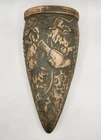 Red Wing Union Green Stoneware Bird Wall Pocket Brushware Art Deco 1920s 10"