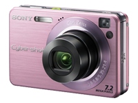 Sony Cyber-shot DSC-W120 7.2MP Digital Camera - Pink