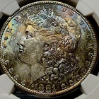 1881-S Morgan Silver $1 Dollar NGC MS62 Toned