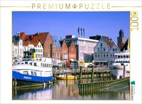 Calvendo Puzzle The City Of Husum At The Harbor | 1000 Pieces, Finished Size 25.