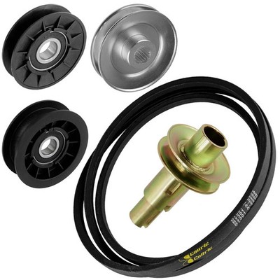 Transmission Belt & Pulley Kit For John Deere D140 D150 D155 D170 LA130 X165