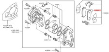 Nissan GENUINE OEM Infiniti Front Brake Pads Disc Kit Murano QX60 D1060-3JAOA