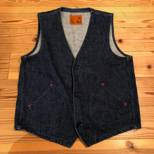 Samurai Jeans Premium Raw Denim Vest for Men