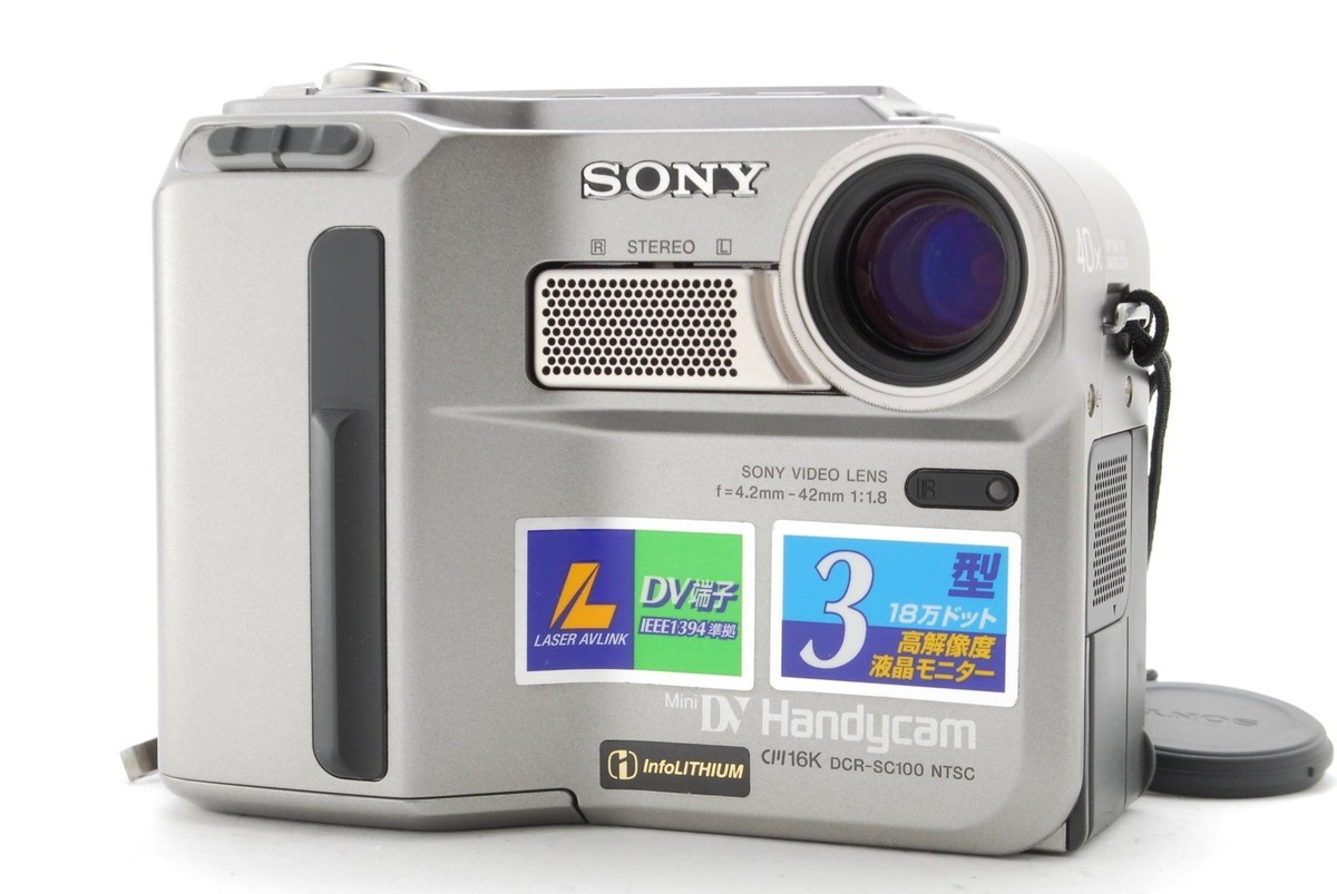 SONY　Handycam　DCR-SC100 Near MINT ]Sony Handycam DCR-SC100 Camcorder MiniDV Digital Video