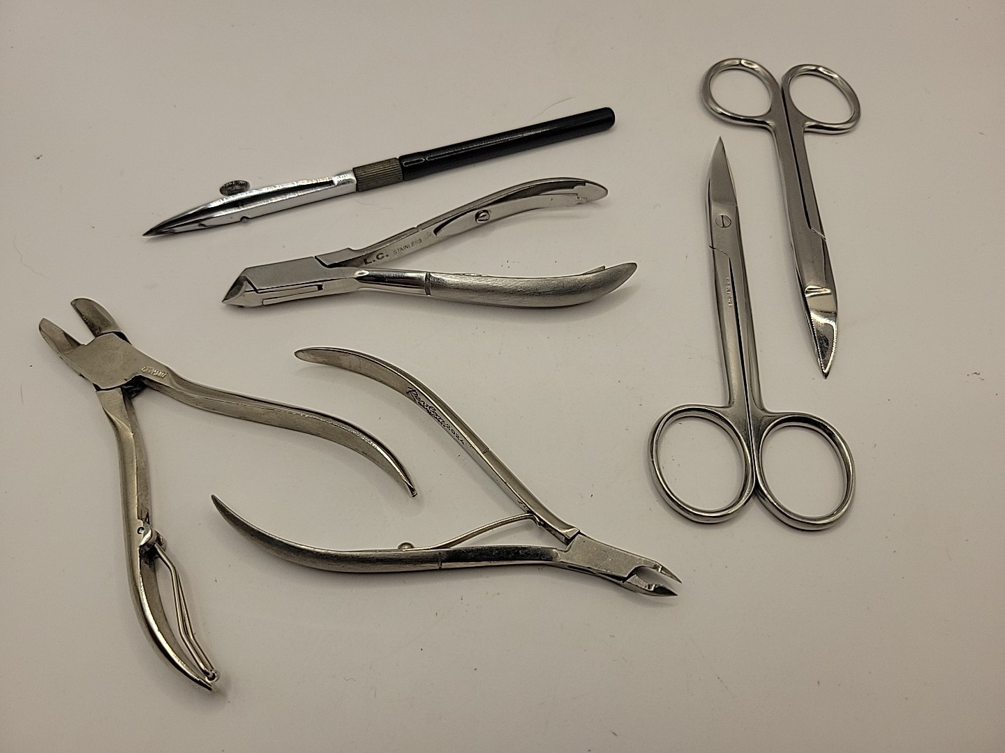 5-Piece Professional Toe Nail Clipper Set for Ingrown Nails Manicure Pedicure Chiropody