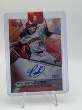 2025 Bowman’s Best Rhett Lowder (RC) On Card Reds Auto Orange 20/25 #B25-RL RARE