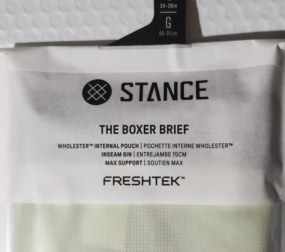 Calzoncillo boxer Stance para hombre talla grande verde Freshtek bolsa de colesterol soporte Foto 3 de 4